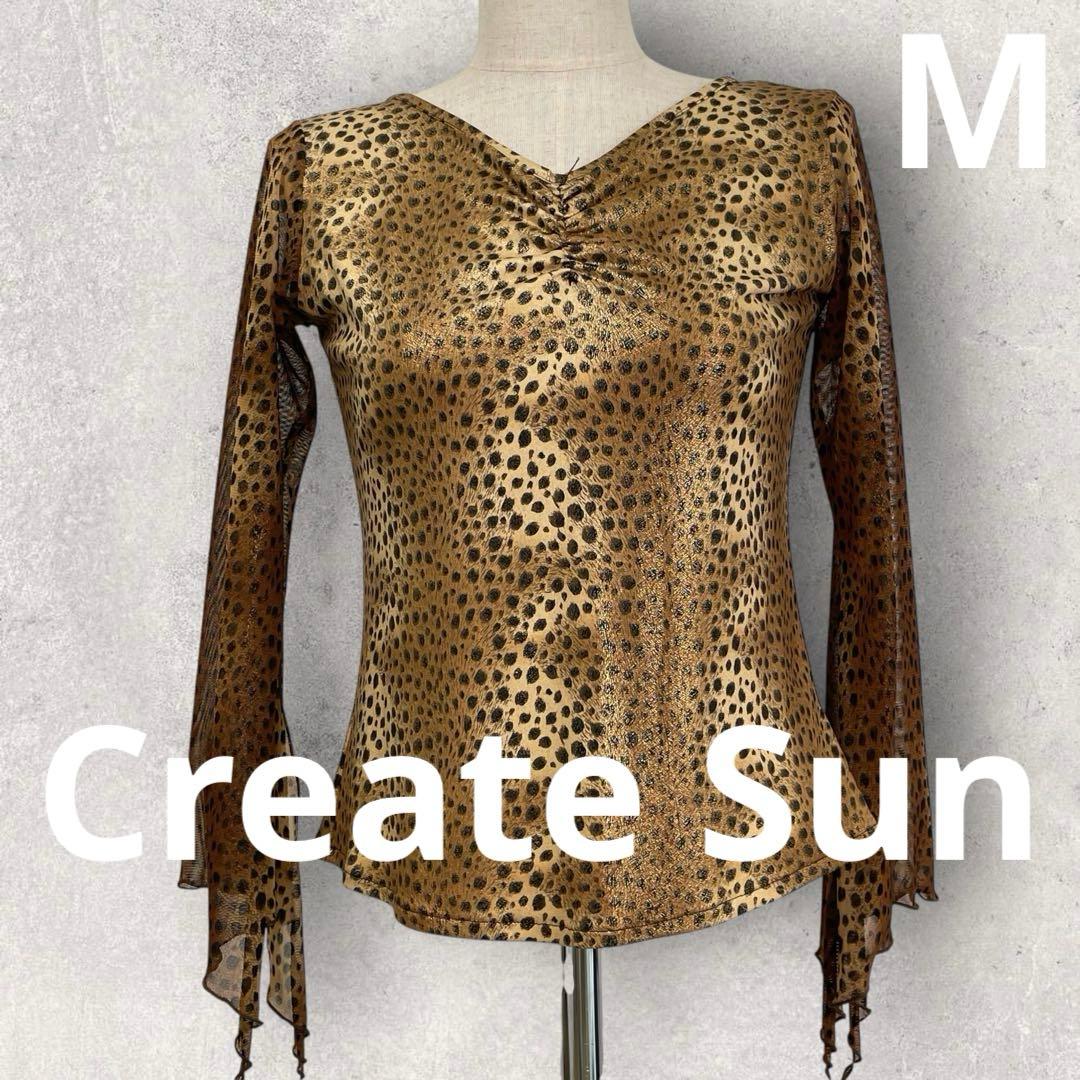 Create Sun レオパード柄 ダンス衣装 セットアップ トップス スカート