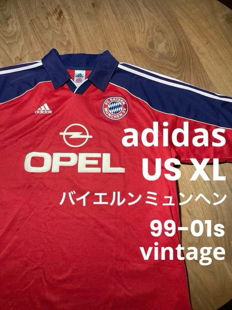 adidas 90sゲームシャツ　バイエルンミュンヘン99-01ユニフォーム