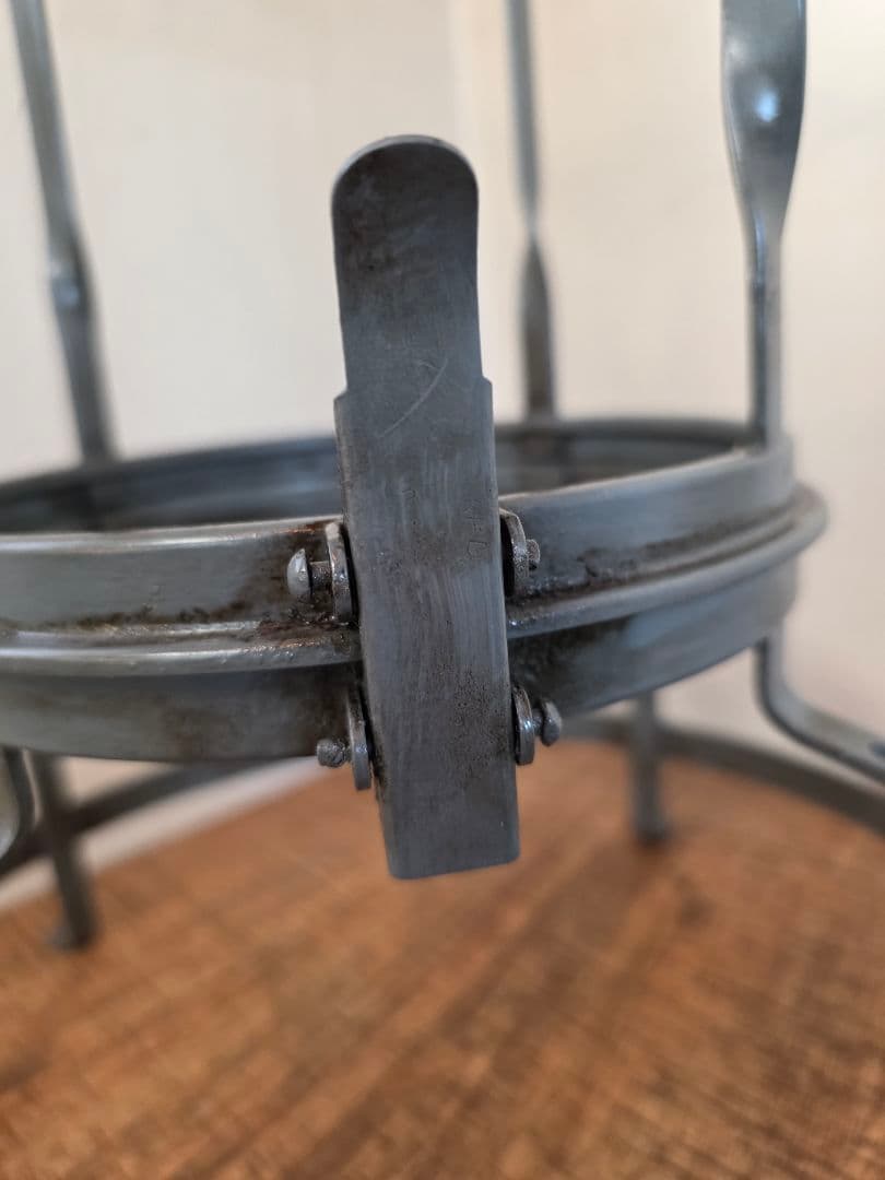 激レア　アラジン8型ブルーグレーヒネリ　フレーム　部品　ビンテージストーブ