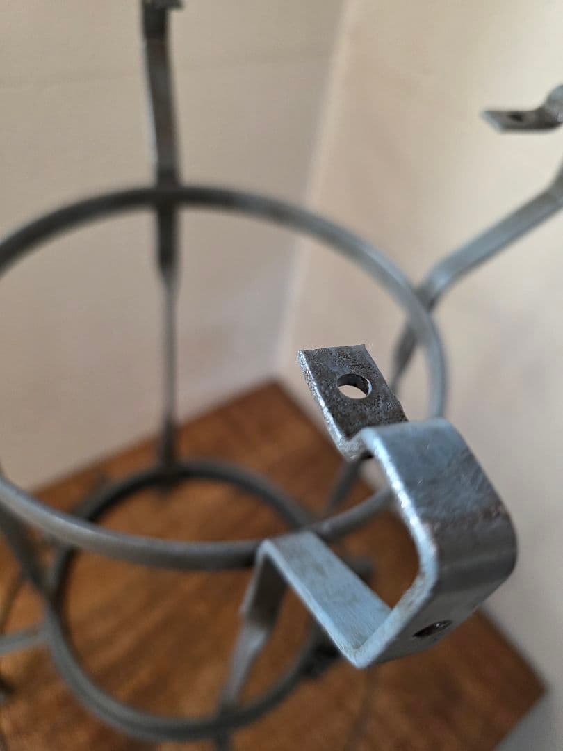 激レア　アラジン8型ブルーグレーヒネリ　フレーム　部品　ビンテージストーブ