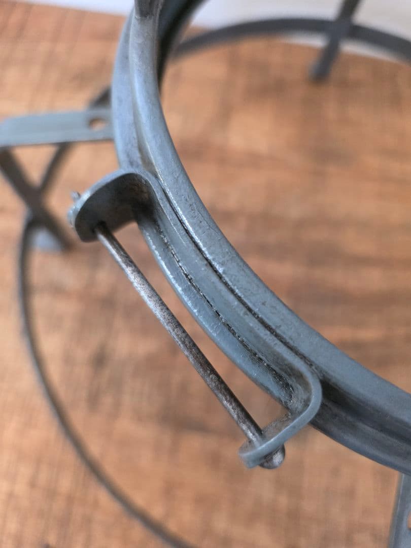 激レア　アラジン8型ブルーグレーヒネリ　フレーム　部品　ビンテージストーブ