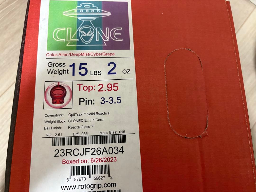 H*o様 『新品未使用品』 ロトグリップ　クローン 15P ボウリングボール