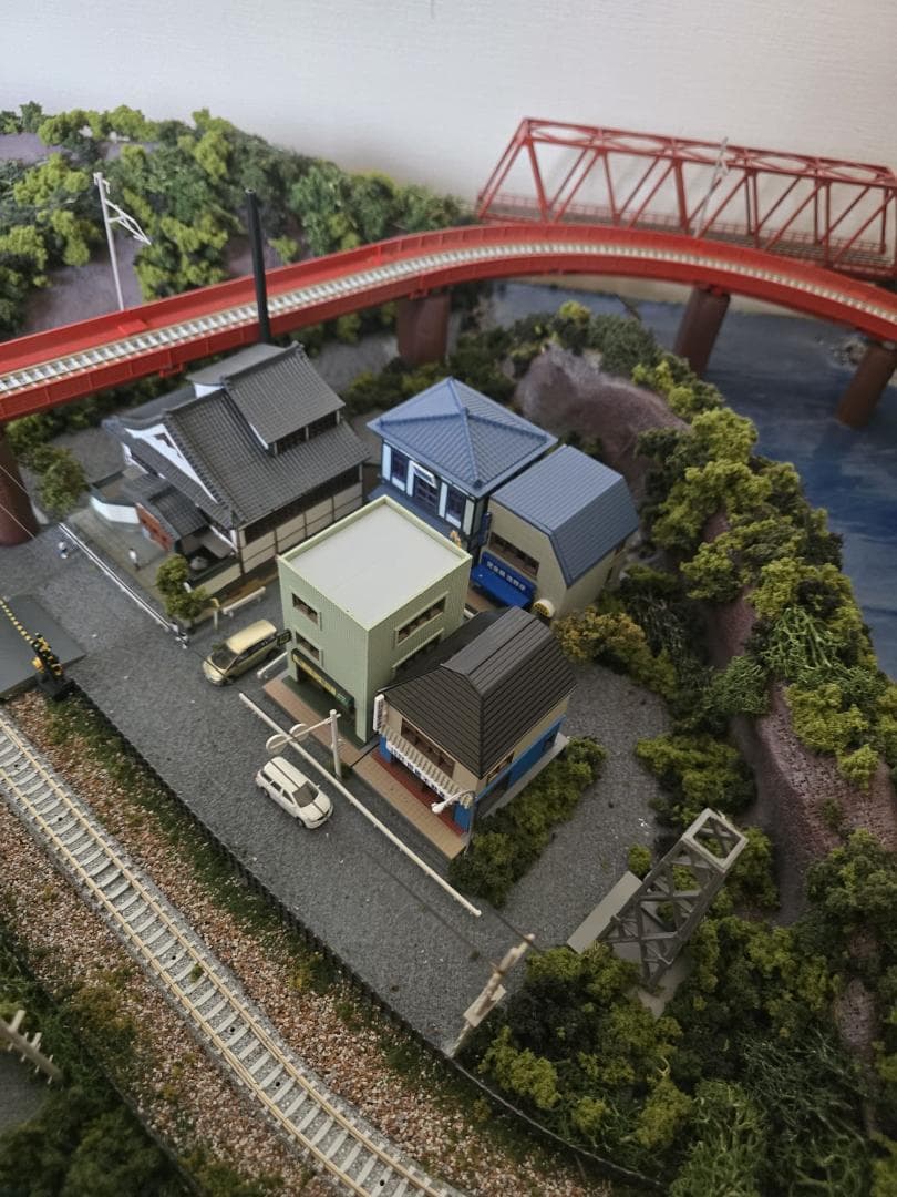 鉄道模型ジオラマレイアウト Ｎゲージ用　単線[１５０ｃｍ×６５ｃｍ]