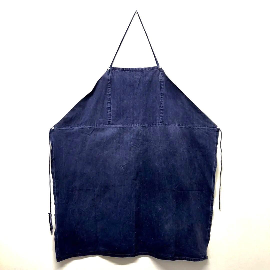 【ユーロ古着】ユーロワーク ヘリンボーン エプロン
