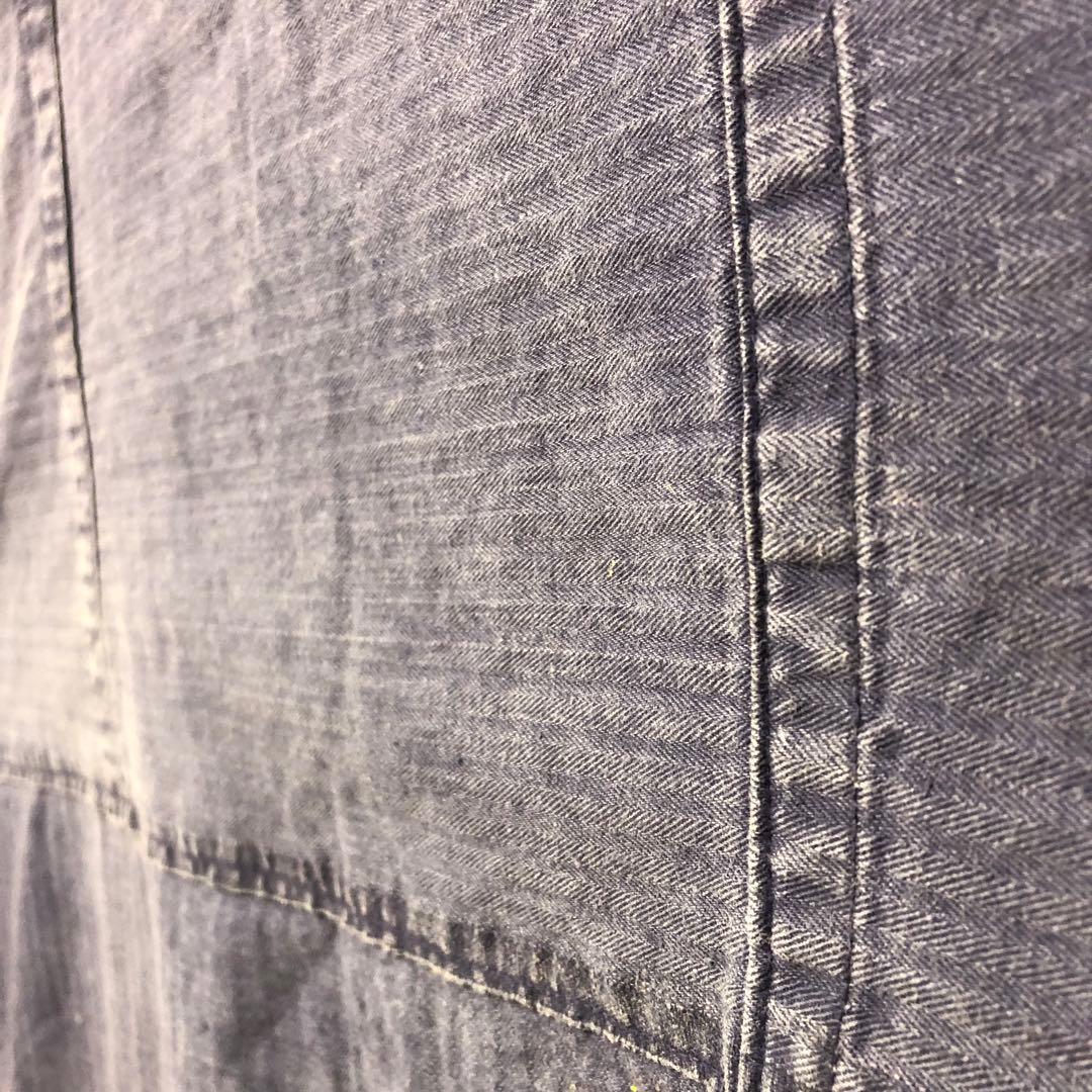 【ユーロ古着】ユーロワーク ヘリンボーン エプロン