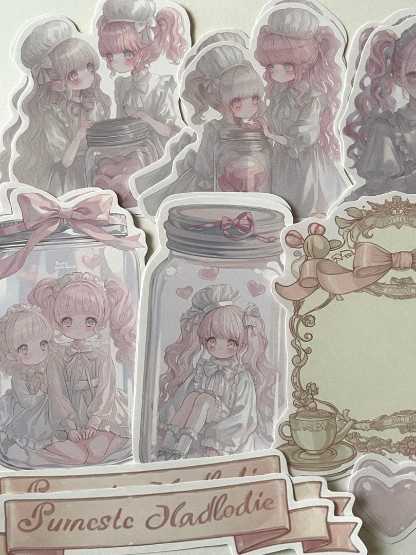 K-588-2 ☆1点限定☆コラージュ素材 コラージュシート カット素材 女の子