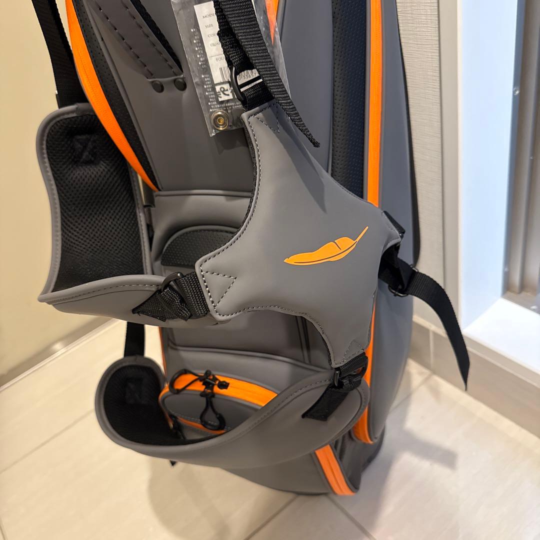 フォーティーン　FOURTEEN スタンドキャディバック　グレー／オレンジ