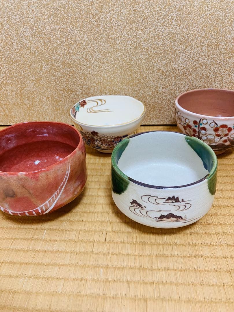 茶道用茶碗　3点プラス1点