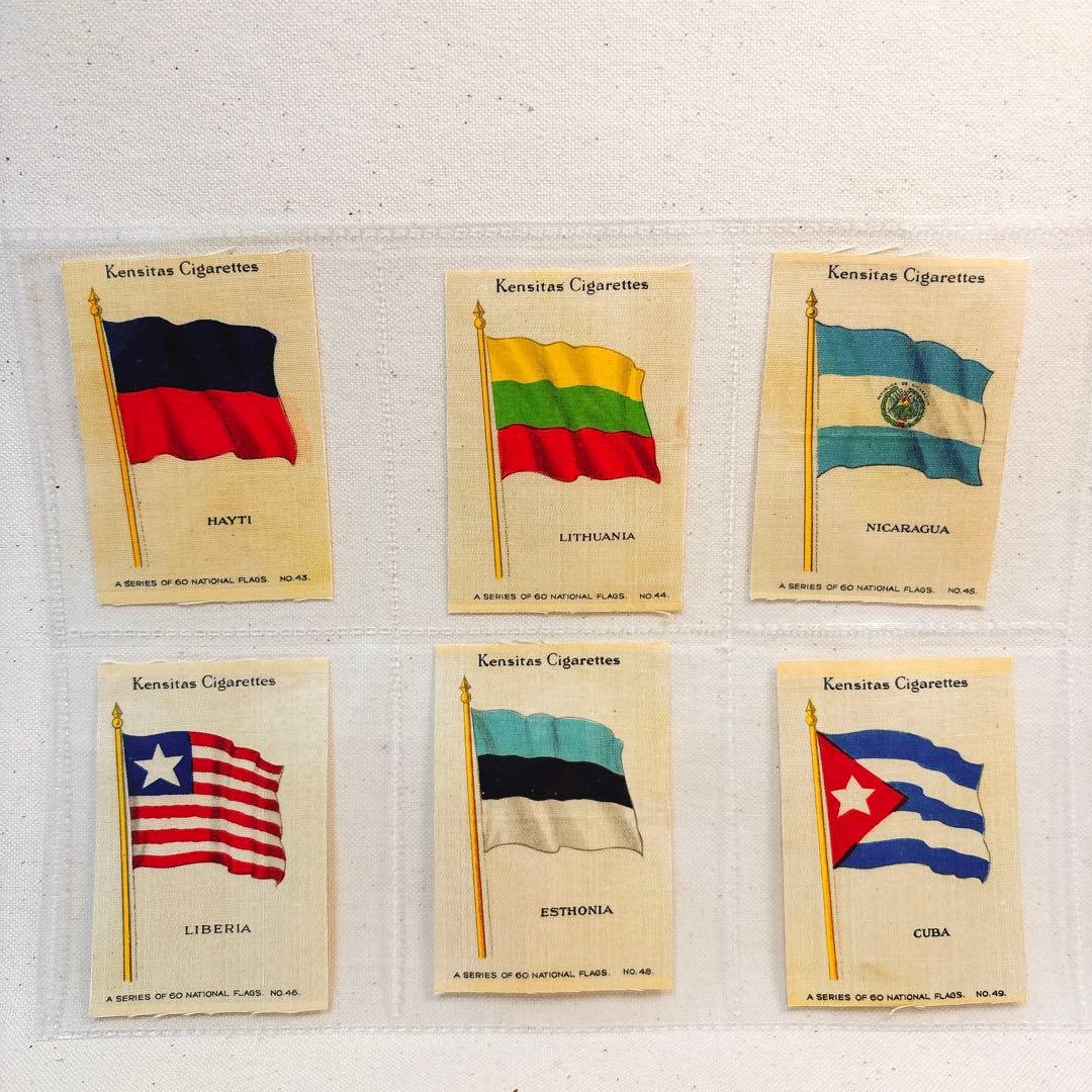 （F）国旗 シガレットカード 旗 シルク Kensitas イギリス 36枚