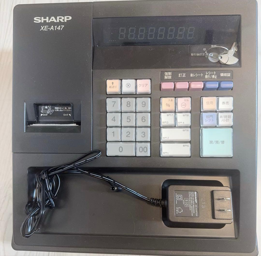 SHARP レジスター XE-A147 ブラック