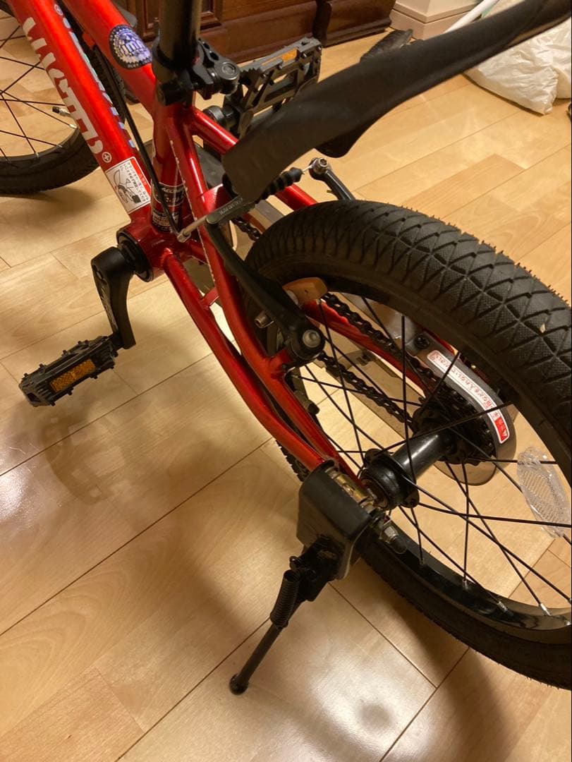 アイデス　d-bike 自転車　カゴ　補助輪　付き　赤　キッズ　ストライダー