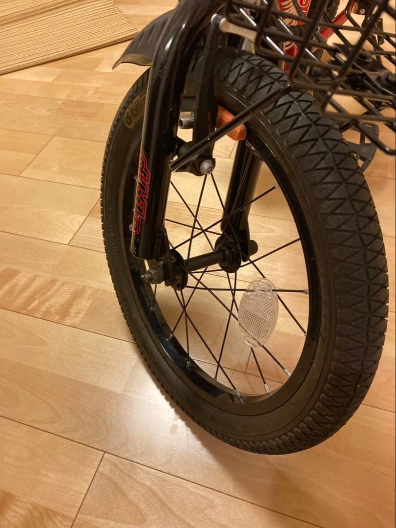 アイデス　d-bike 自転車　カゴ　補助輪　付き　赤　キッズ　ストライダー