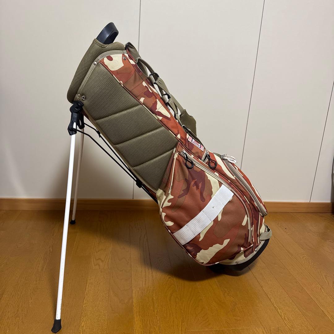イエローロブスター迷彩 ゴルフキャディバッグ　6種類ヘッドカバー付き