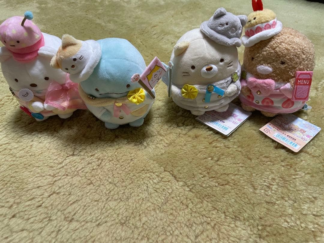 リラすみフェス あつめてぬいぐるみ ねこ　とかげ　とんかつ　しろくま