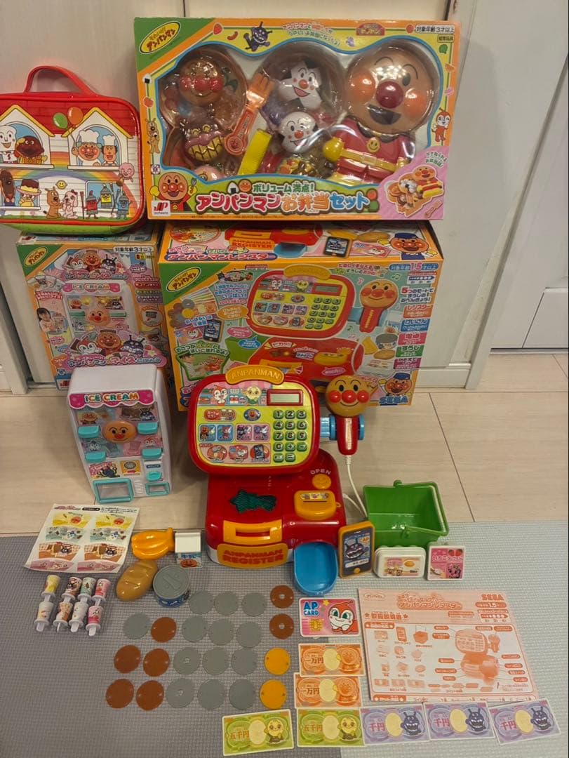 アンパンマン　お料理ショー　キッチン　レジ　おままごと　まとめ売り