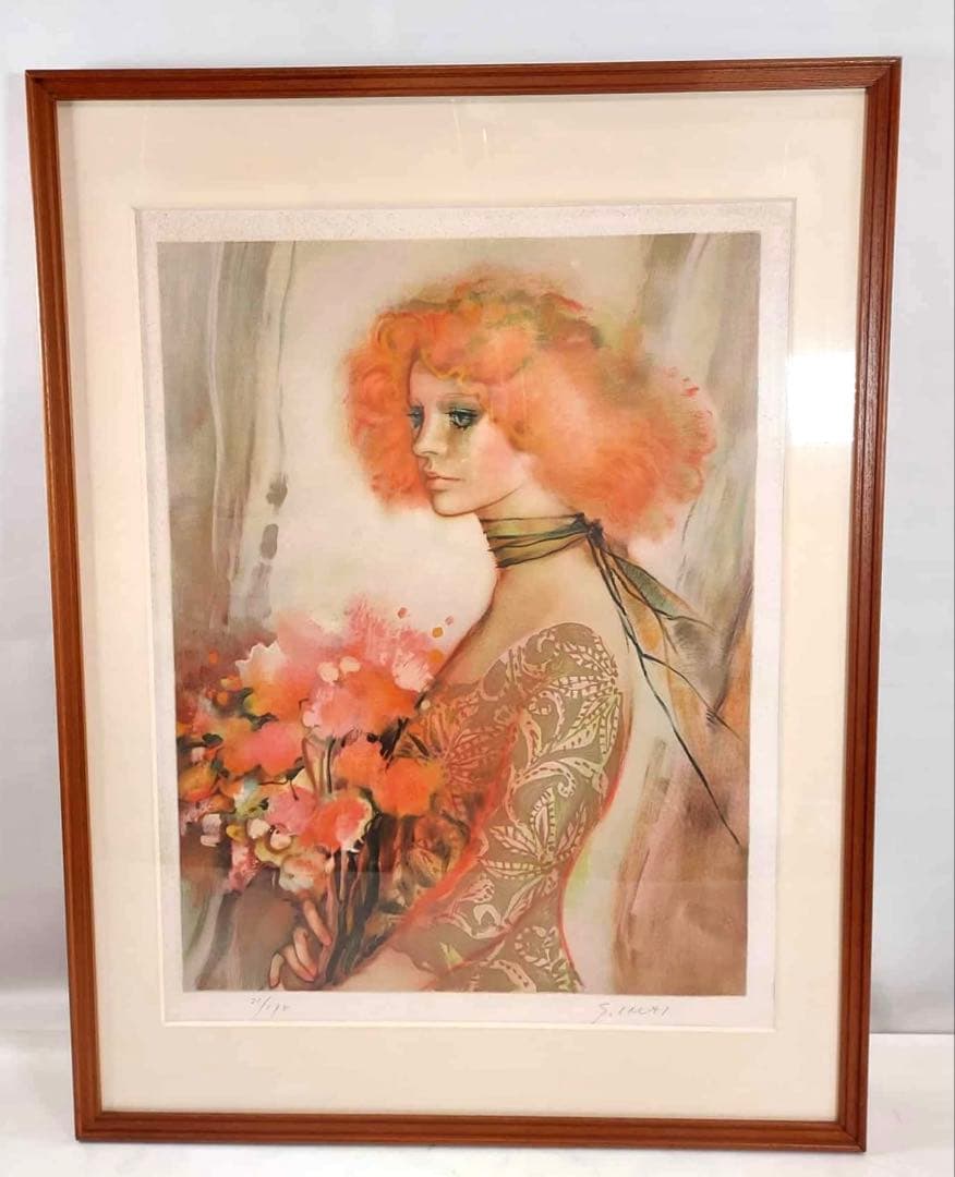 今井幸子 リトグラフ 肖像画 人物画 絵画