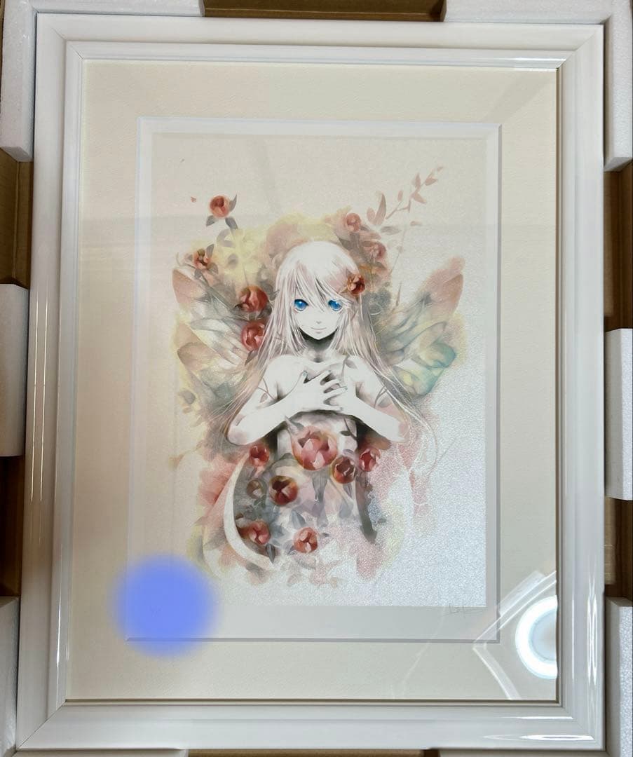 版画 花園 アールビバン　初音ミク絵師　KEI 直筆サイン