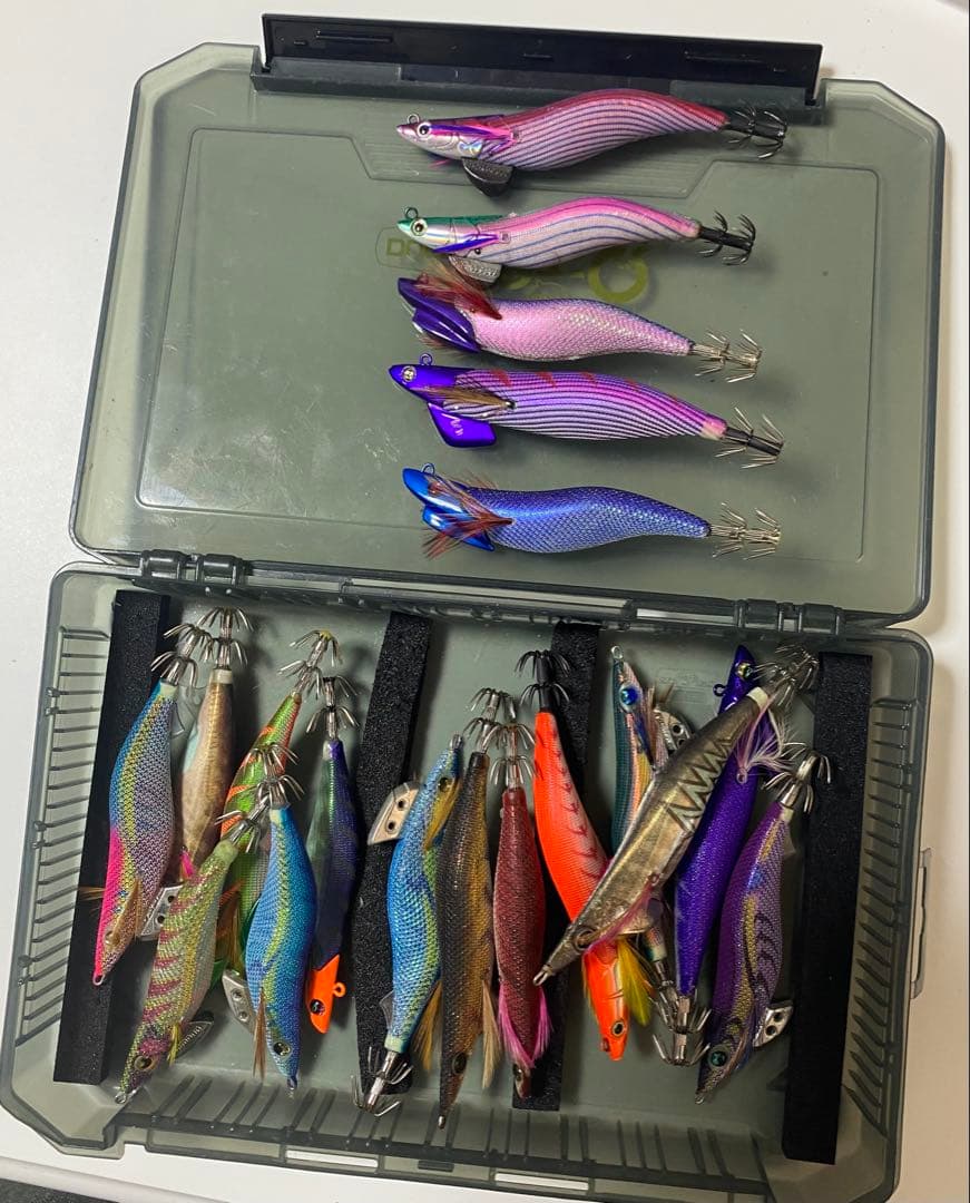 エギ 3.5号　20個セット ダートマックス2個入り プラスチックケース付き