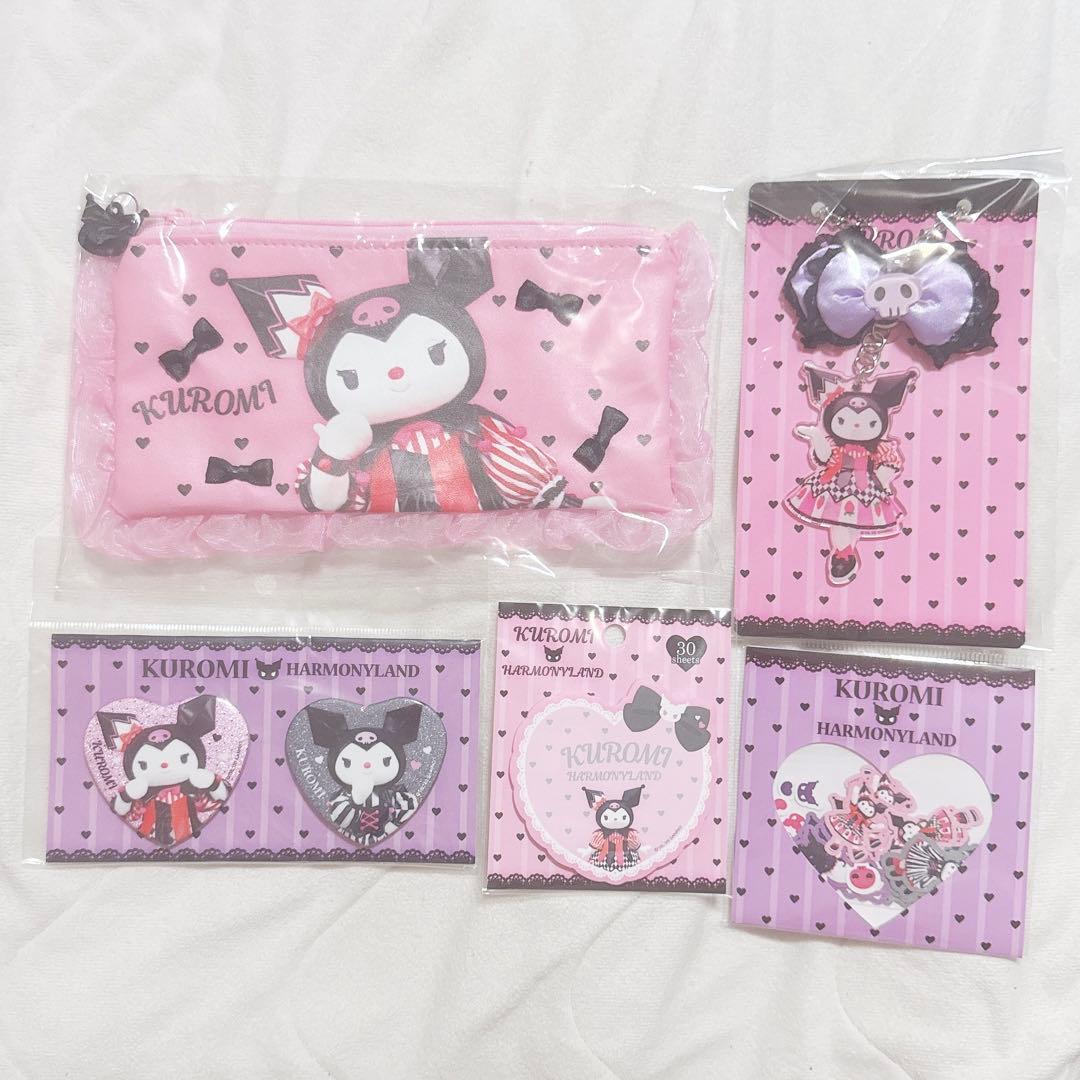 ハーモニーランド クロミバースデー2020 ペンポーチ バッグチャーム 缶バッジ