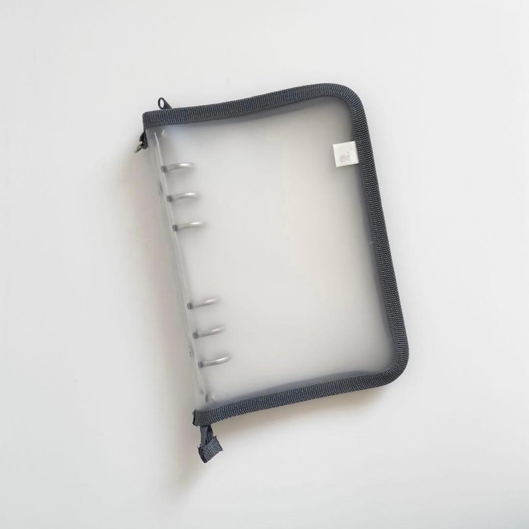 早い者勝ち　韓国　貯金　バインダー　リフィル　pvc ジップバインダー　グレー