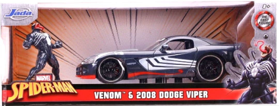 【美品】JADA　SPIDERMAN VENOM&2008 DODGEVIPER