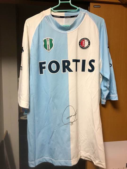 小野伸二サイン入り フェイエノールト オランダ ユニホーム 未使用品