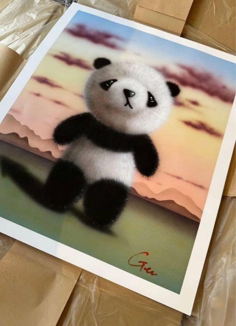 Love ear art桂川弦 個展 ポスター パンダ