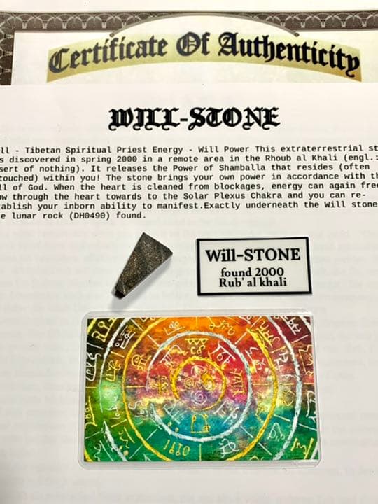 No.14 will stone 原石✨希少隕石✨シャンバラエネルギー