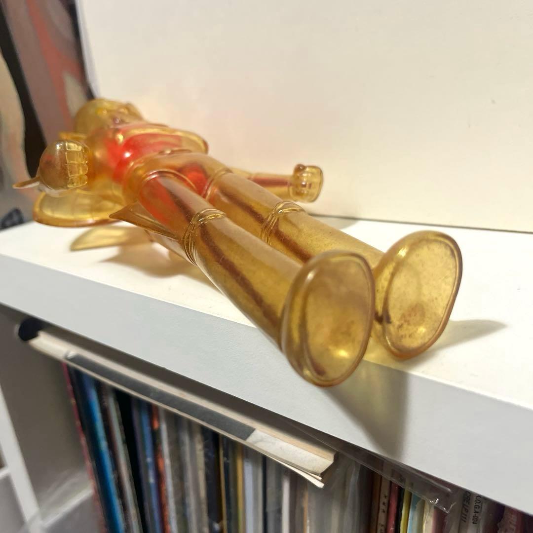 無版権 サンダーZ 透明 パチソフビ フィギュア 当時物