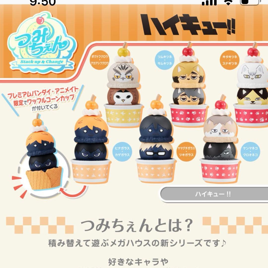 ハイキュー　つみちぇん　限定ワッフルコーン特典付き　新品未開封