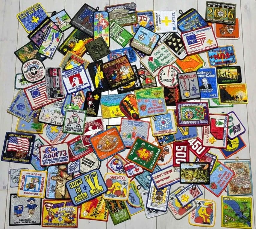 アメリカ 刺繍ワッペン ボーイスカウト BSA まとめ売り ビンテージ 当時物
