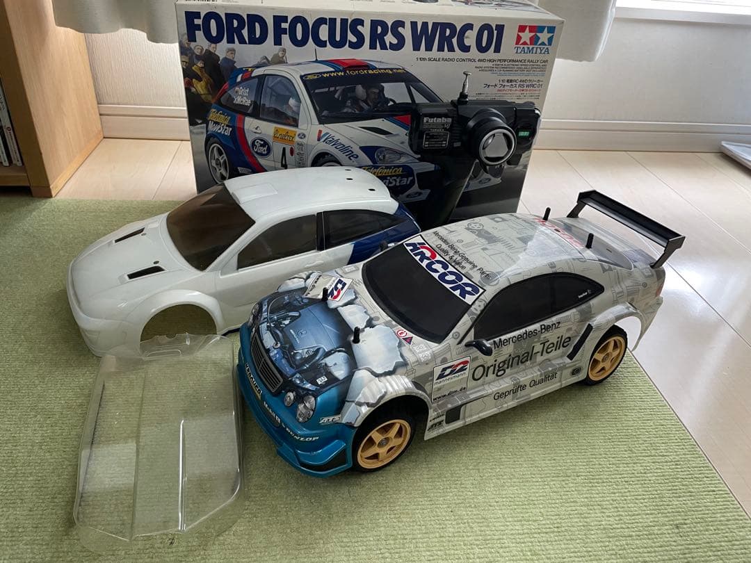 タミヤTB-01メルセデス&フォードフォーカスRS WRC01