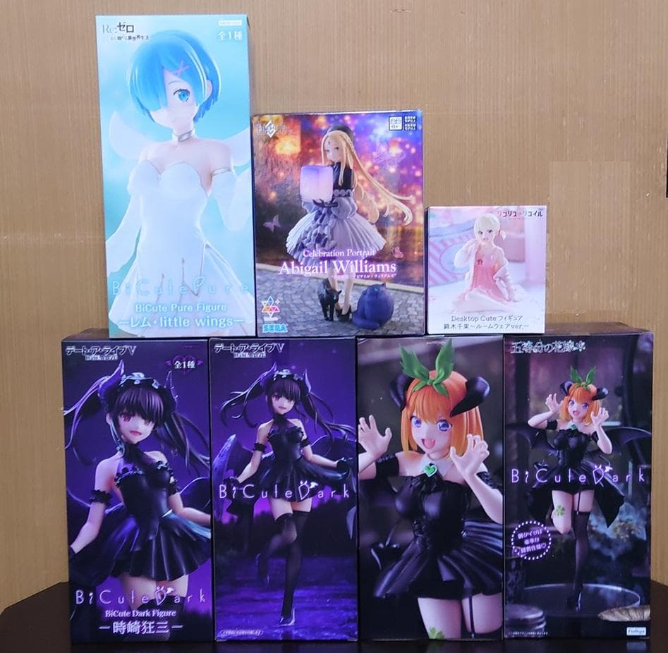 美少女フィギュア まとめ売り レム 時崎狂三 中野四葉 アビゲイル 千束