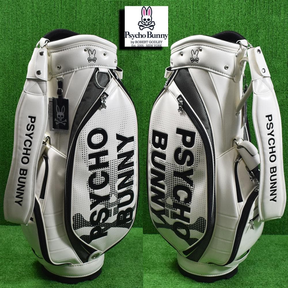 PSYCHO BUNNY/サイコバニー キャディバッグ9型【ホワイト】新品！