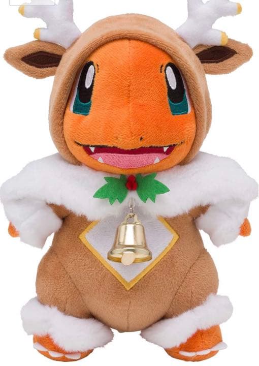 ポケモンセンター　クリスマス　シカポンチョ　ヒトカゲ　ぬいぐるみ