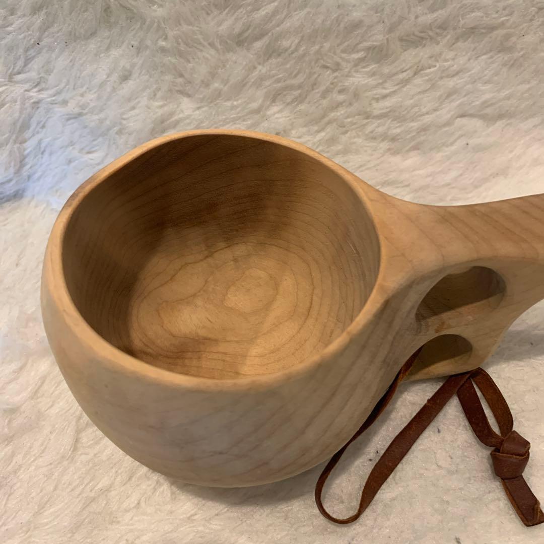 フィンランド製 白樺 の ククサ 木製マグカップ 2個セット
