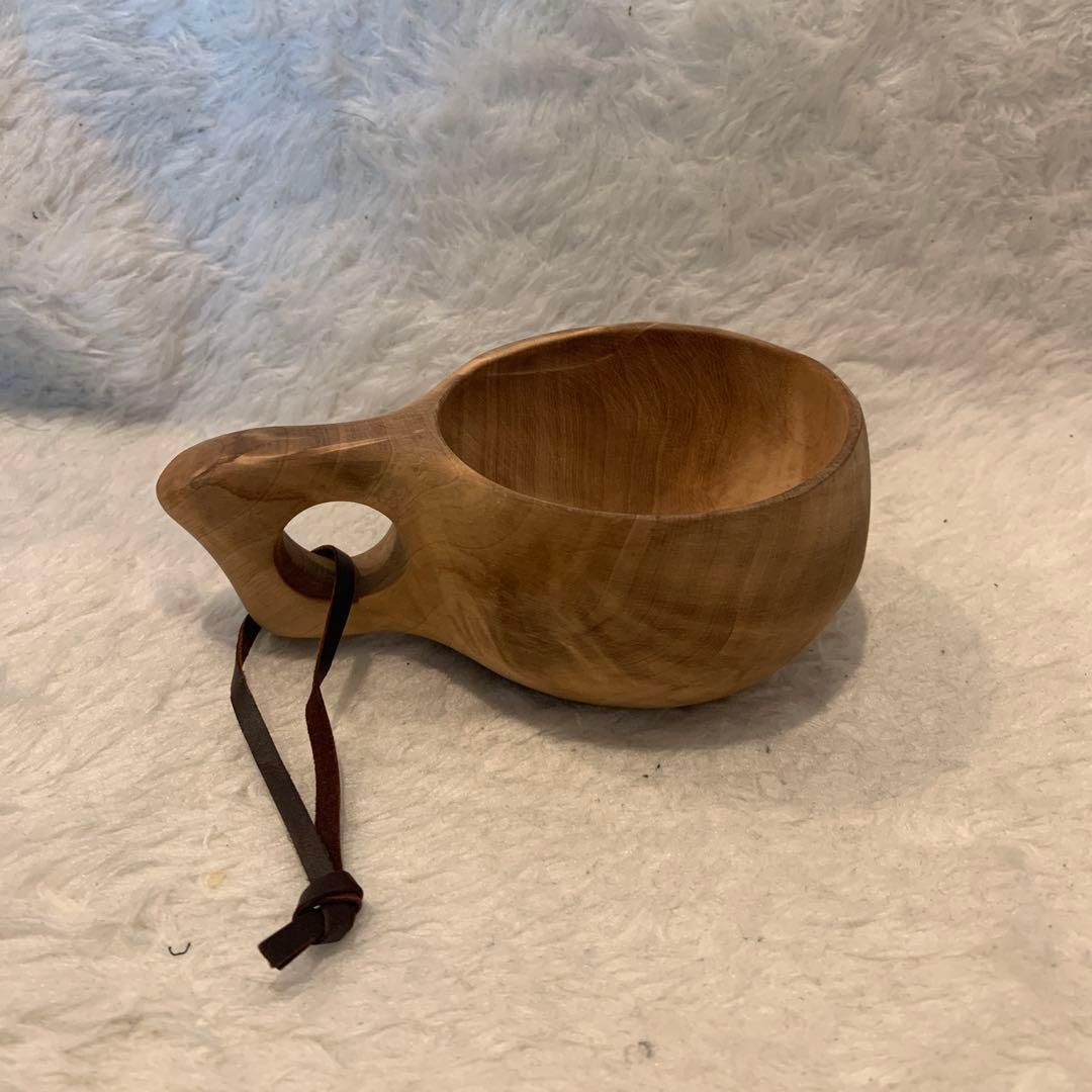 フィンランド製 白樺 の ククサ 木製マグカップ 2個セット