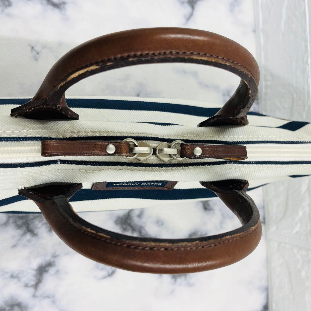 【PEARLY GATES】パーリーゲイツ カートバッグ キャンバス レザー