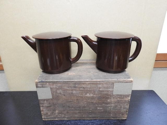 木村表斎　湯次一対　共箱　MA426