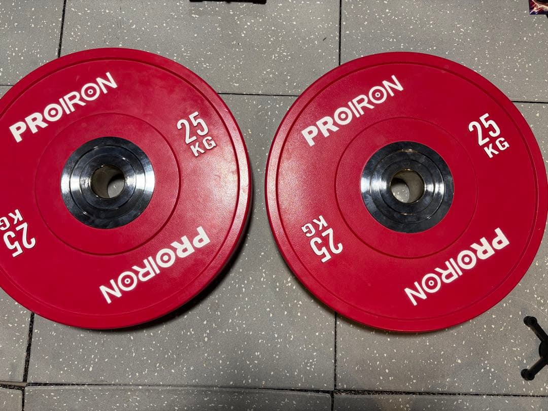 【上尾市 引き取り限定】PROIRON 25kg ダンベルプレート 2個