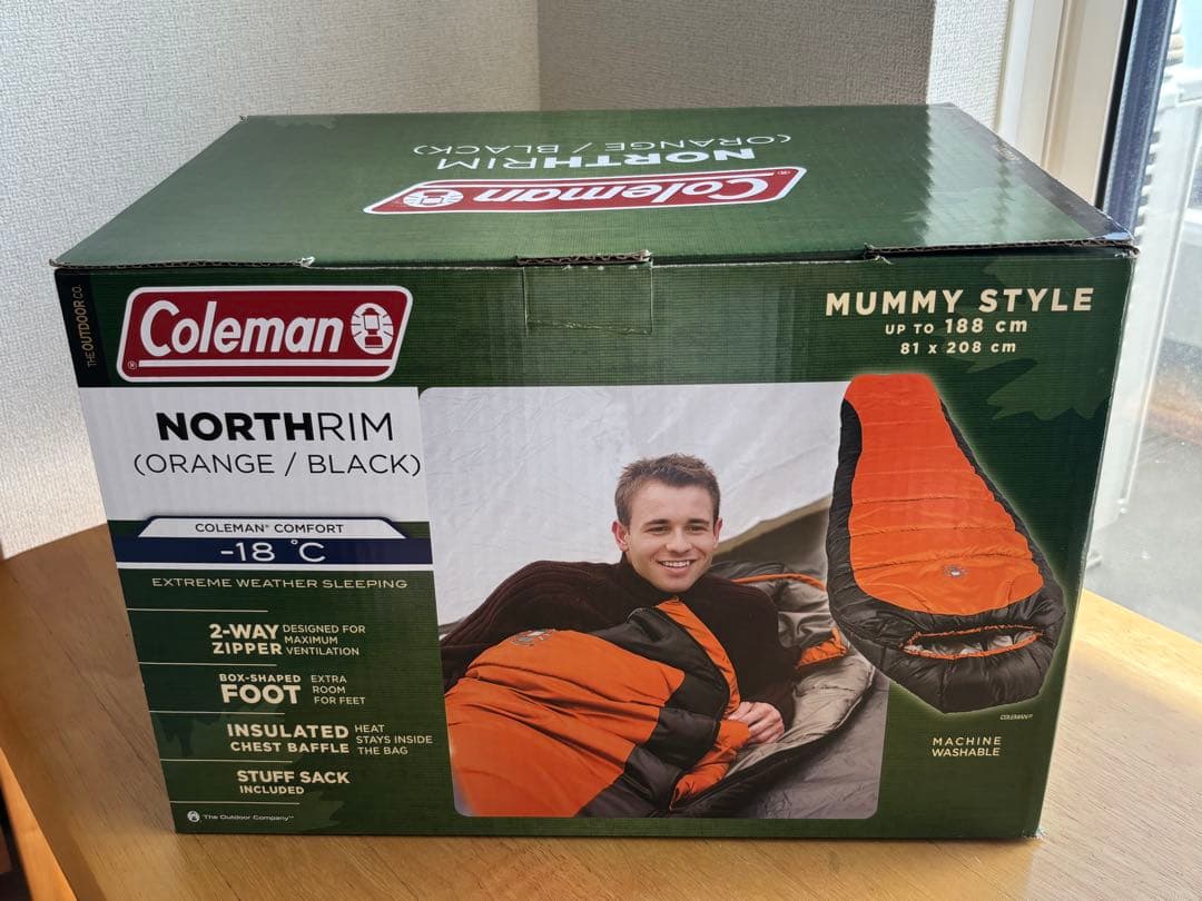 コールマン　coleman ノースリム　northRIM シュラフ　寝袋　冬用①
