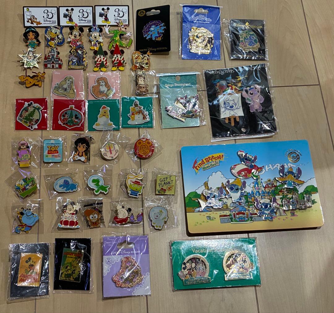 Disney ビンバッジ　スティッチ　ズートピア　ミッキー　アラジン　まとめ売り