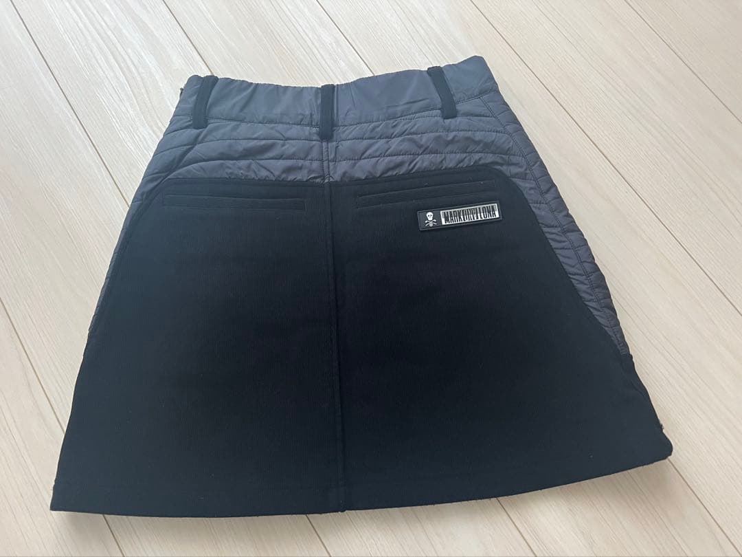 MARK&LONA 　ブラックAラインスカート　38サイズM