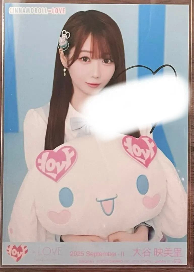 【即日匿名配送】イコラブ 大谷映美里 シナモン 直筆 チュウ ＋ ノーマルコンプ
