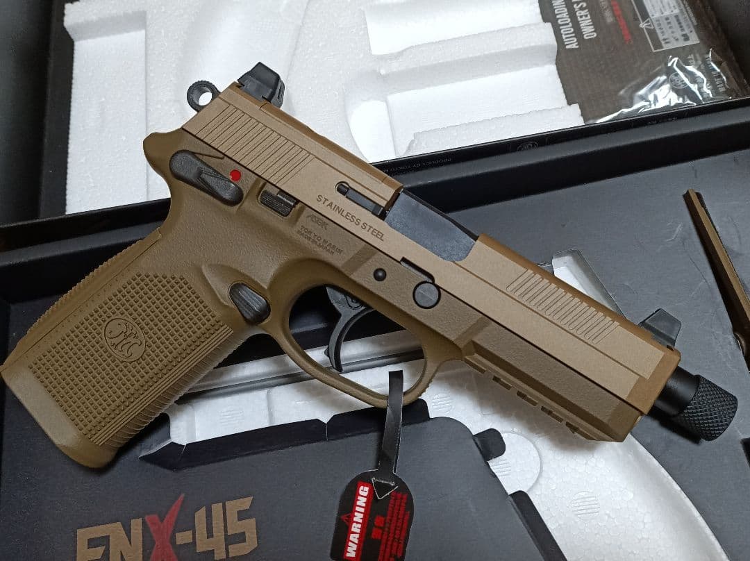 東京マルイ FNX-45 Tactical 予備マガジン　サプレッサー付き！