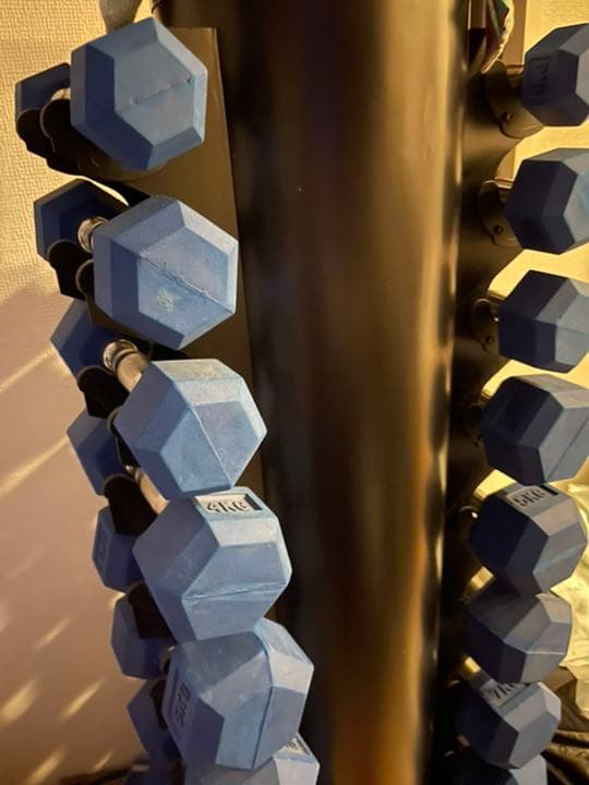 テックスラバーダンベル　ラック　セット