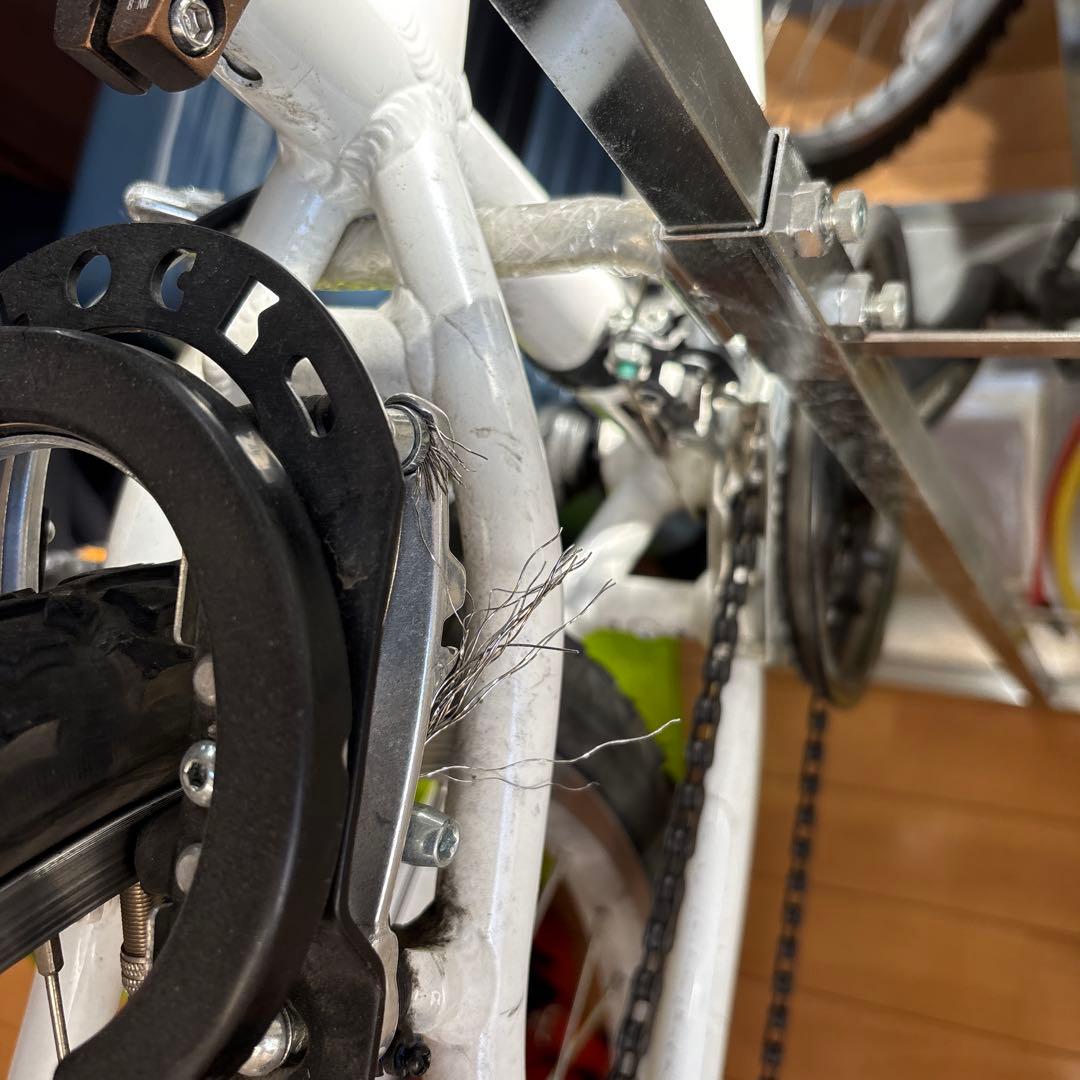 ルイガノ　24インチ　子供用　自転車　白　ライト付き