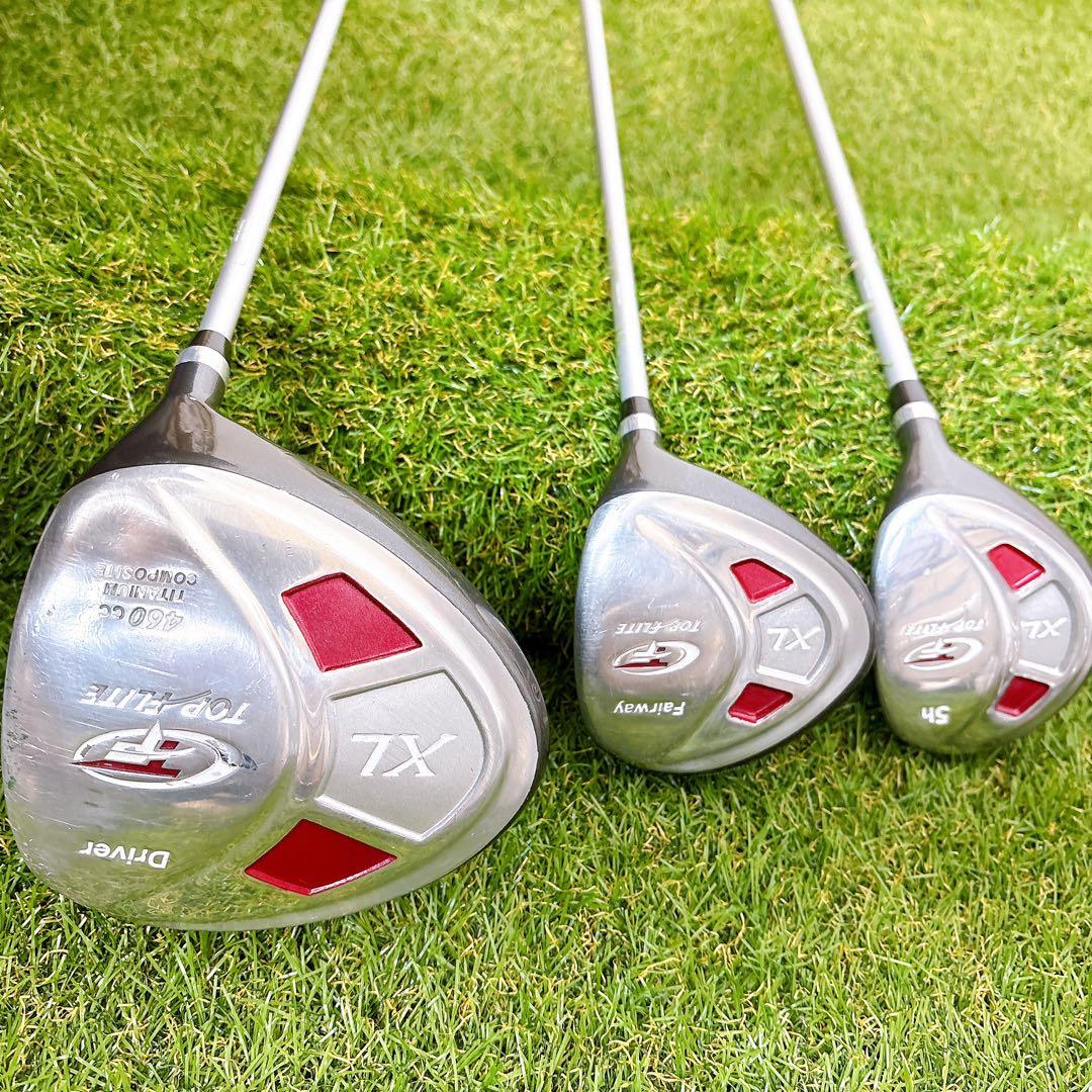レディースゴルフクラブセット　トップフライト　7本　可愛いキャディバッグ付き