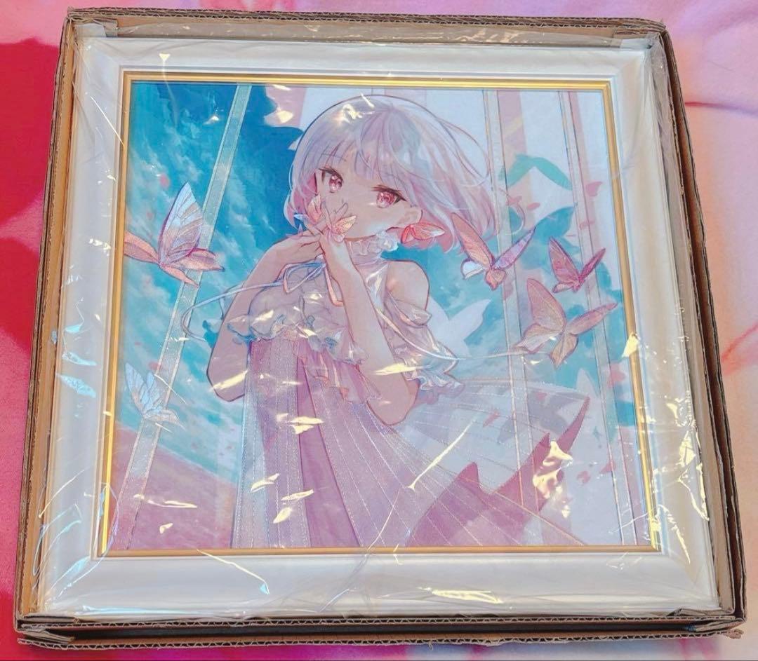 藤ちょこ先生 刺しゅうアート 「春色」 希少 予約販売限定品 刺繍アート