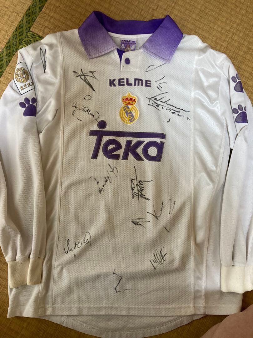 レアルマドリード　サイン入りユニフォーム　ケルメ　M フィーゴ　マクマナマン